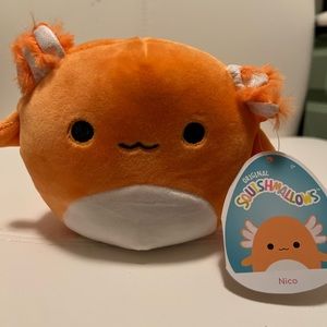 Nico 5” Axolt Orange Squishmallow BNWT